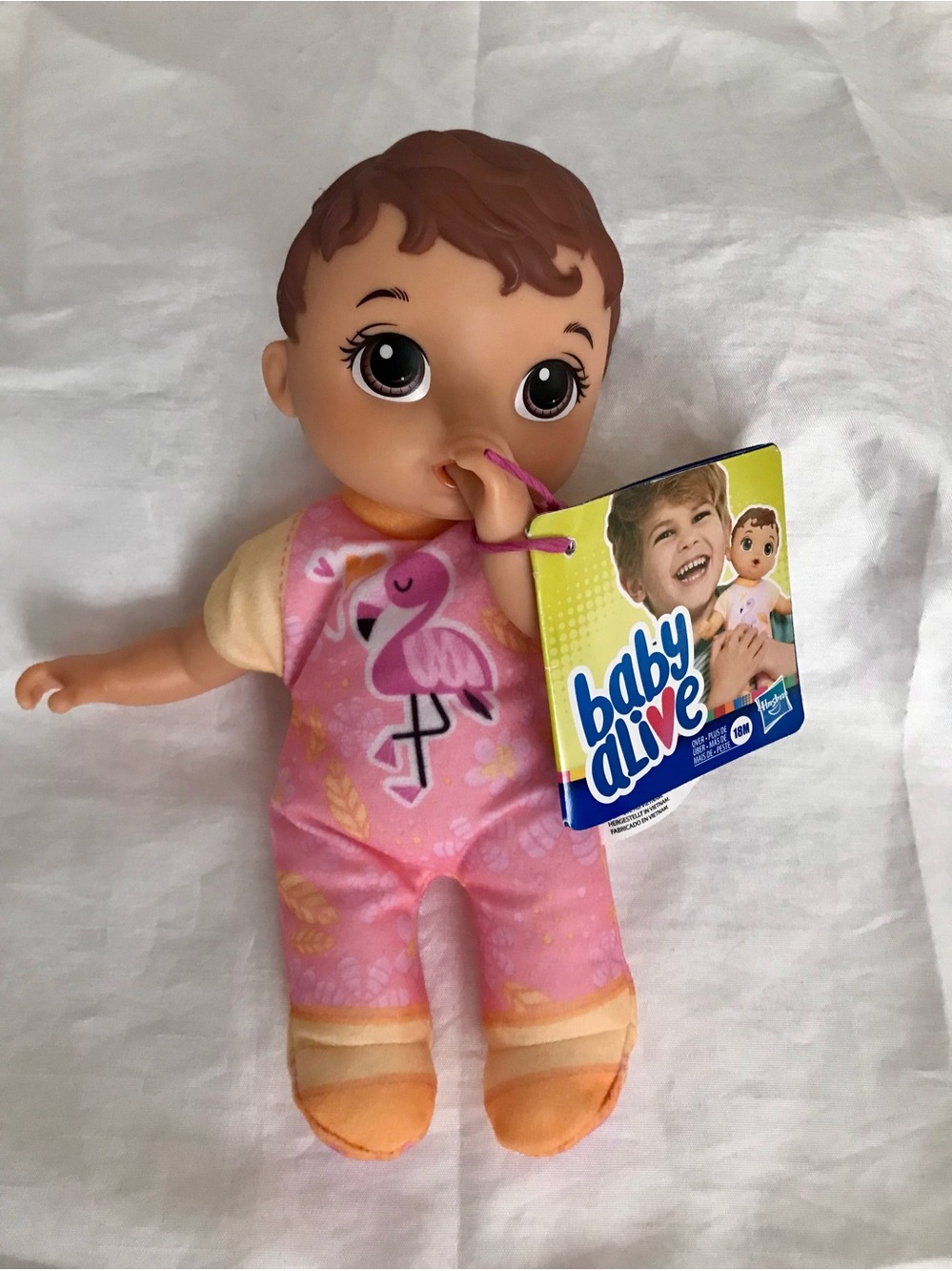 Baby Alive Doll Flamingo 🦩 Outfit Hasbro Small Baby Soft Body Doll Pink Pajama